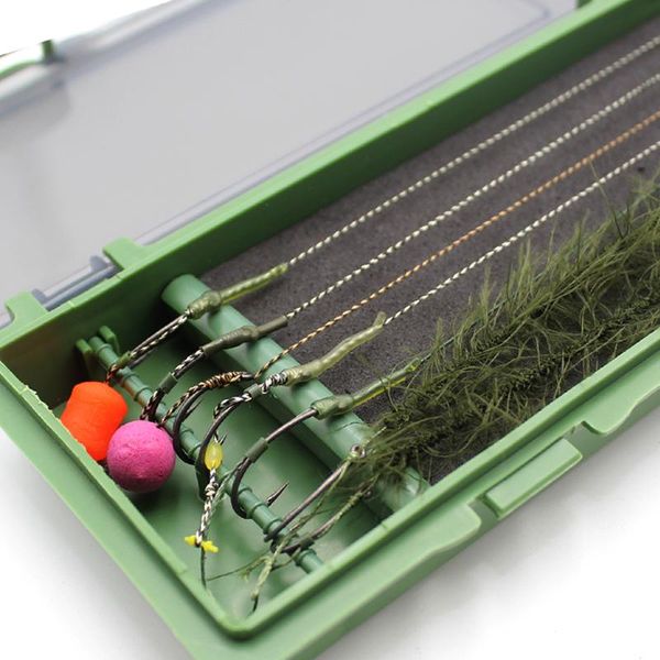 carp fishing rig box hair wallet tackle stiff board with pins storage for line accessories
carp fishing rig box hair wallet tackle stiff board with pins storage for line accessories