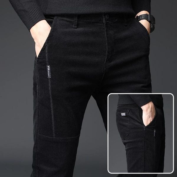 men's autumn and winter straight slim stretch men pants solid slacks male casual elastic thicken corduroy trousers size dxxi, Black
men's autumn and winter straight slim stretch men pants solid slacks male casual elastic thicken corduroy trousers size dxxi, Black
