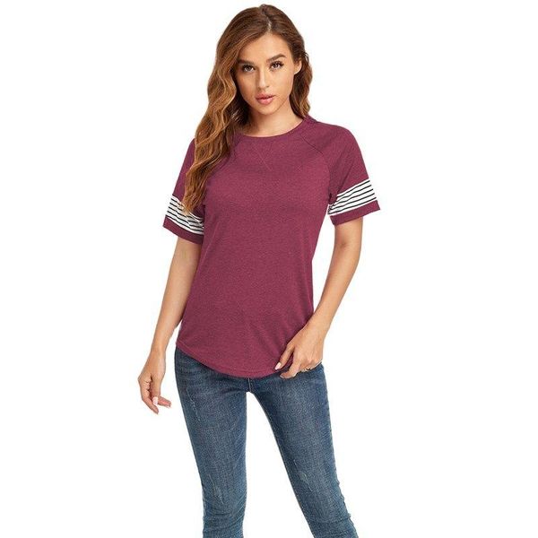 women's t-shirt casual women t shirt summer short sleeve striped loose soft cotton blend ladies tees irregular female o neck streetwear, White
women's t-shirt casual women t shirt summer short sleeve striped loose soft cotton blend ladies tees irregular female o neck streetwear, White