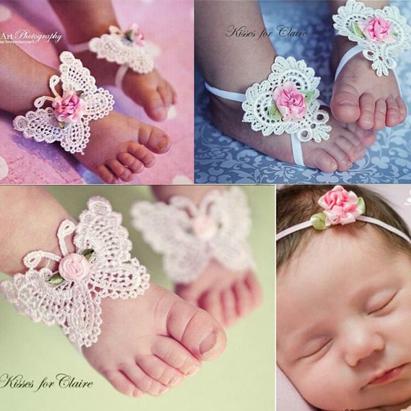 hair accessories lace flowers baby headbands barefoot sandals first walkers flower foot toddler shoes born girls set, Slivery;white
hair accessories lace flowers baby headbands barefoot sandals first walkers flower foot toddler shoes born girls set, Slivery;white