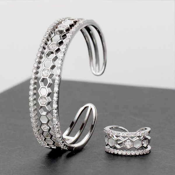 earrings & necklace bridetalk luxury african bangle ring set cz shell jewelry sets for women wedding cubic zircon crystal dubai bridal, Silver
earrings & necklace bridetalk luxury african bangle ring set cz shell jewelry sets for women wedding cubic zircon crystal dubai bridal, Silver