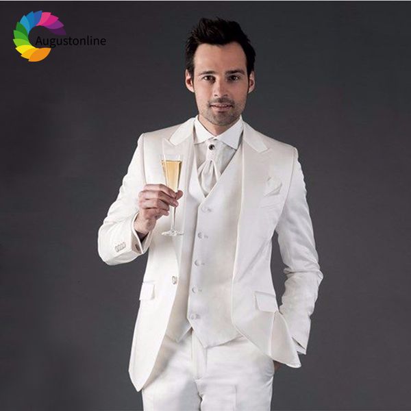 men's suits & blazers white wedding tuxedos men groom wear slim fit terno 3pieces(jacket+pants+vest) peaked lapel groomsmen costum, White;black
men's suits & blazers white wedding tuxedos men groom wear slim fit terno 3pieces(jacket+pants+vest) peaked lapel groomsmen costum, White;black