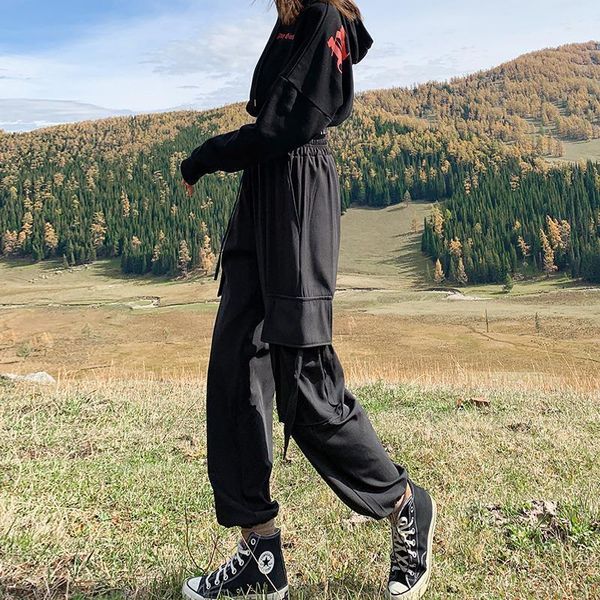 women's pants & capris sweatpants women baggy outdoor outing streetwear wide leg comfortable pockets design jogers woman joggers, Black;white
women's pants & capris sweatpants women baggy outdoor outing streetwear wide leg comfortable pockets design jogers woman joggers, Black;white