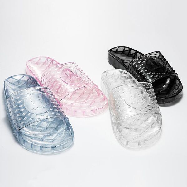 slippers summer women's slipper home outdoor anti-skid woman pvc jelly transparent rhinestone beach sandals for women, Black
slippers summer women's slipper home outdoor anti-skid woman pvc jelly transparent rhinestone beach sandals for women, Black