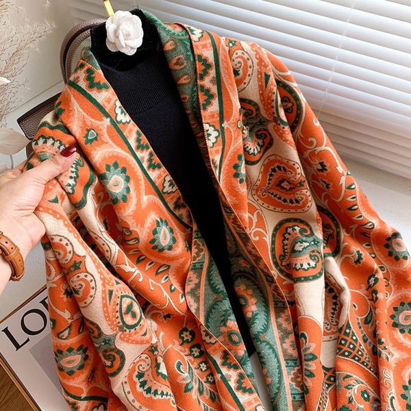 scarves woman fashion european and american style retro flower printing imitation cashmere shawl multifunction decorate warm scarf, Blue;gray
scarves woman fashion european and american style retro flower printing imitation cashmere shawl multifunction decorate warm scarf, Blue;gray