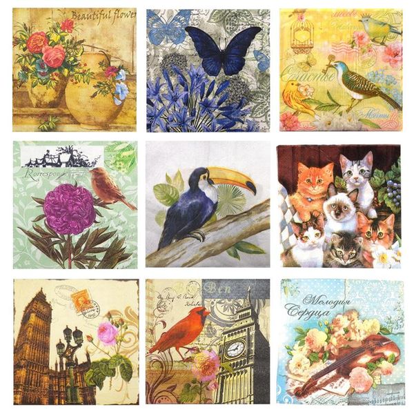 packaging dinner service decoupage napkins retro vintage birds butterfly floral paper for disposable decorative party tissue tableware
packaging dinner service decoupage napkins retro vintage birds butterfly floral paper for disposable decorative party tissue tableware