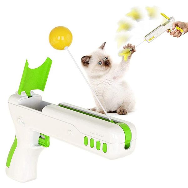 cat toys replaceable feather ball teaser gun toy pet kitten interactive training exercise accessories
cat toys replaceable feather ball teaser gun toy pet kitten interactive training exercise accessories