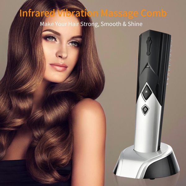 electric laser hair growth comb anti hair loss infrared therapy treatment vibration massage hair brush care styling supply perfections
electric laser hair growth comb anti hair loss infrared therapy treatment vibration massage hair brush care styling supply perfections