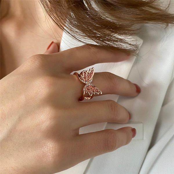 women u-shaped crystal butterfly retro rings double hollow out opening finger ring european business style gift copper hand jewelry accessor, Golden;silver
women u-shaped crystal butterfly retro rings double hollow out opening finger ring european business style gift copper hand jewelry accessor, Golden;silver