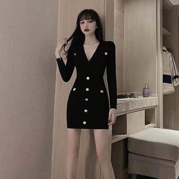 casual dresses women's single breasted tight skirt, professional suit, high-end v-neck l3q2, Black;gray
casual dresses women's single breasted tight skirt, professional suit, high-end v-neck l3q2, Black;gray