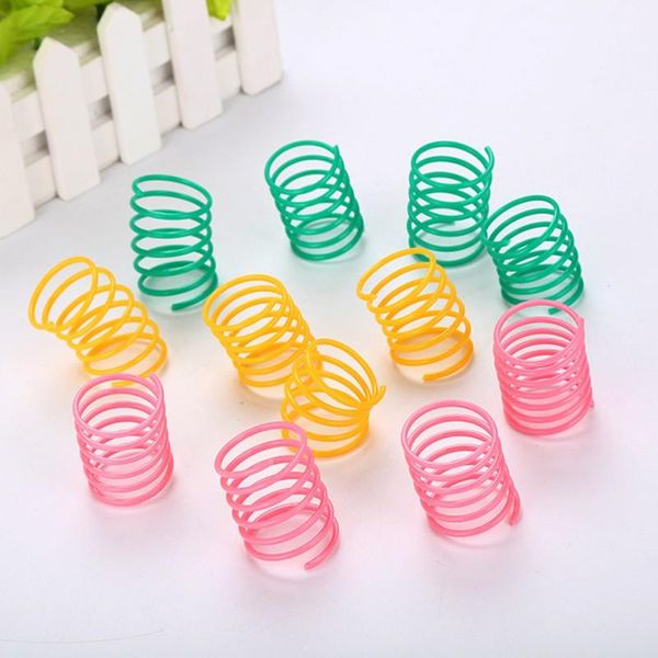 cat toys 10pcs pet wide durable heavy gauge plastic colorful springs toy playing for kitten
cat toys 10pcs pet wide durable heavy gauge plastic colorful springs toy playing for kitten