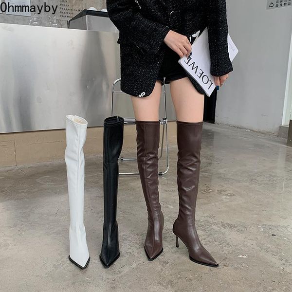 boots 2022 winter leather long woman women over the knee high booties ladies thin heel bootties fashion female botas de mujer, Black
boots 2022 winter leather long woman women over the knee high booties ladies thin heel bootties fashion female botas de mujer, Black