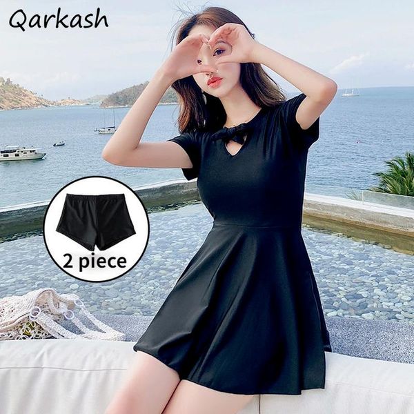 women's swimwear bikini set women high waist fashion solid ulzzang college simple swimsuit summer bathing suits biquini preppy 2021, White;black
women's swimwear bikini set women high waist fashion solid ulzzang college simple swimsuit summer bathing suits biquini preppy 2021, White;black