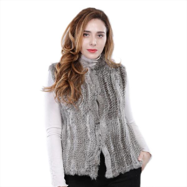 women's vests arrival natural fur vest party waistcoat jackets knitted gilets women wool thick colete de pele coelho, Black;white
women's vests arrival natural fur vest party waistcoat jackets knitted gilets women wool thick colete de pele coelho, Black;white
