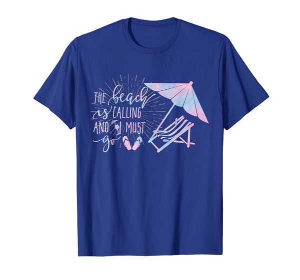 Funny Watercolor Tee Beach Is Calling And I Must Go T-Shirt, Mainly pictures