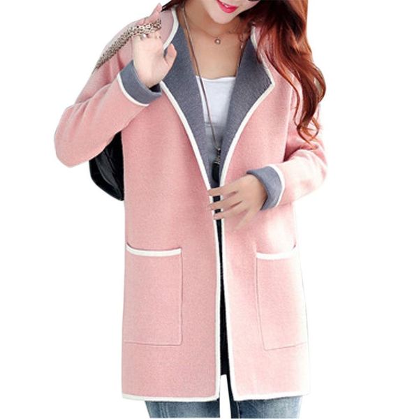 long sweaters women new autumn all-match patchwork full sleeve slim pocket knitted cardigan sweater -xxxl free, White;black
long sweaters women new autumn all-match patchwork full sleeve slim pocket knitted cardigan sweater -xxxl free, White;black