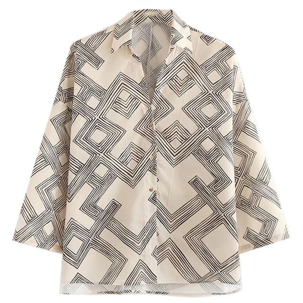 women's blouses & shirts sheblingbling oversize geometric print summer drop shoulder single breasted women casual high low female loos, White
women's blouses & shirts sheblingbling oversize geometric print summer drop shoulder single breasted women casual high low female loos, White