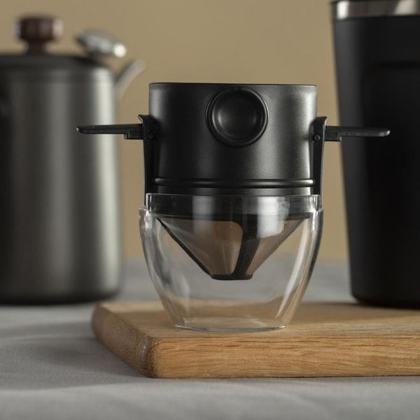 coffee filters reusable stand dripper with filter cup portable 304 stainless steel drip tea mesh for kitchen
coffee filters reusable stand dripper with filter cup portable 304 stainless steel drip tea mesh for kitchen