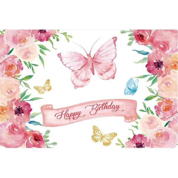 party decoration happy birthday backdrop pink butterfly flower pography background baby shower born decor po booth studio props
party decoration happy birthday backdrop pink butterfly flower pography background baby shower born decor po booth studio props