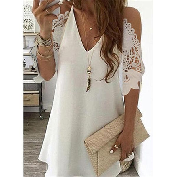 women's blouses & shirts summer lace blouse women white balck off shoulder v neck plus size casual half sleeve office ladies 2021
women's blouses & shirts summer lace blouse women white balck off shoulder v neck plus size casual half sleeve office ladies 2021