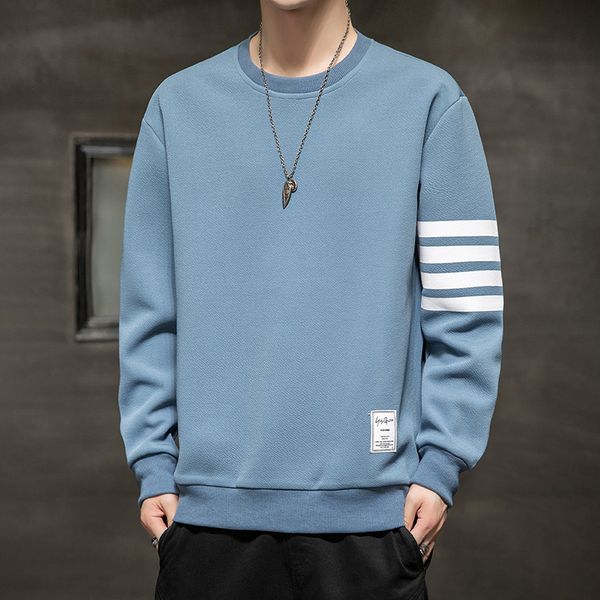 2021 autumn new tb classic four bar round neck sweater men's and women's loose leisure long sleeve pullover fashion, Black
2021 autumn new tb classic four bar round neck sweater men's and women's loose leisure long sleeve pullover fashion, Black