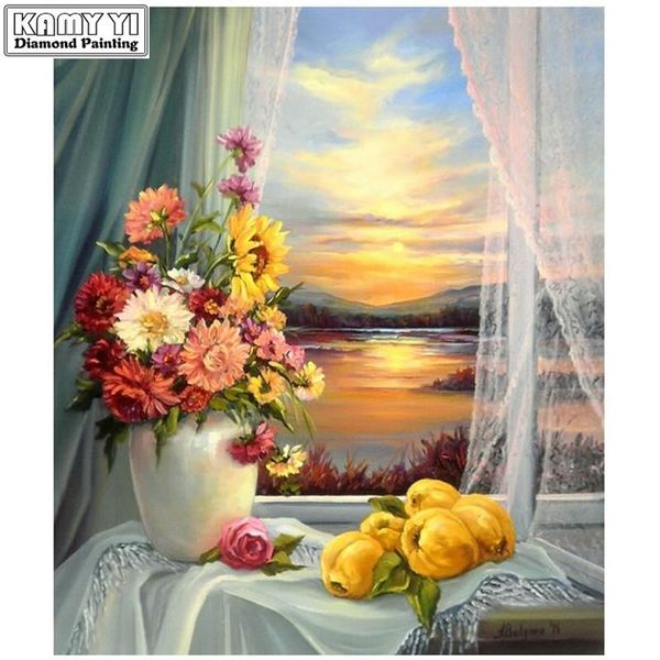 diamond painting 5d diy embroidery cross stitch window sill view full square/round mosaic decor hyy
diamond painting 5d diy embroidery cross stitch window sill view full square/round mosaic decor hyy