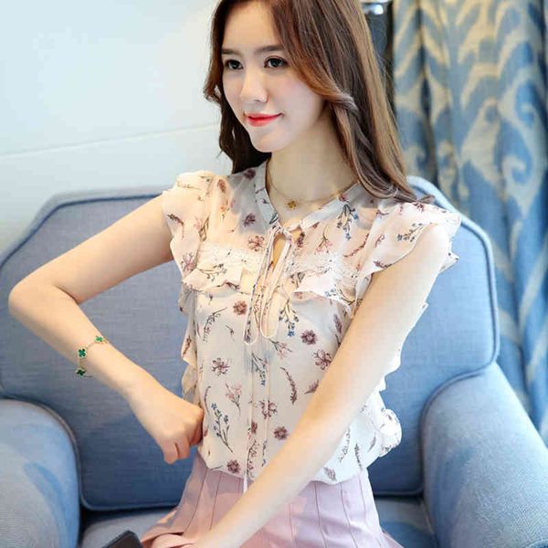 lucyever summer ruffles printing shirts women casual lace up o-neck sleeveless chiffon blouse woman korean loose lady 210521, White
lucyever summer ruffles printing shirts women casual lace up o-neck sleeveless chiffon blouse woman korean loose lady 210521, White