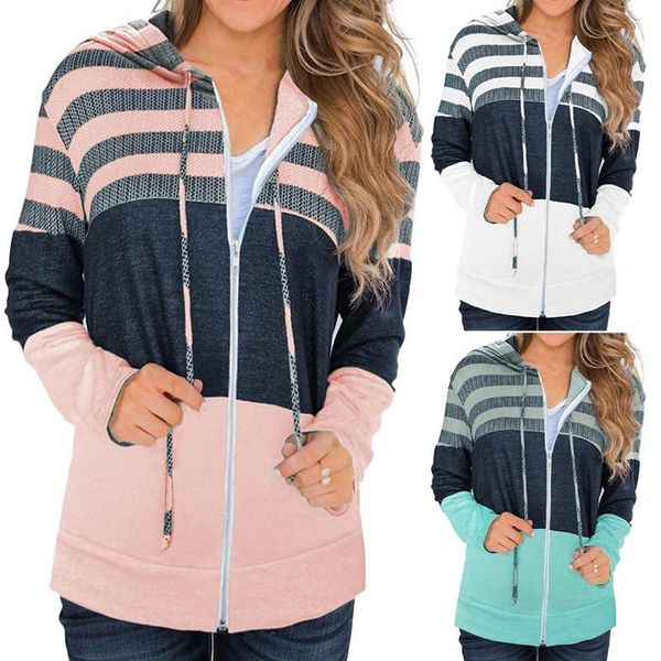 women's hoodies & sweatshirts autumn winter hoodie overcoat womens sweatshirt long sleeve casual zipper hooded slim patchwork jacket co, Black
women's hoodies & sweatshirts autumn winter hoodie overcoat womens sweatshirt long sleeve casual zipper hooded slim patchwork jacket co, Black