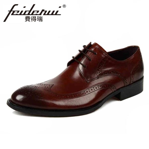 dress shoes british designer genuine leather men's carved wedding oxfords round toe derby man formal party brogue ymx309, Black
dress shoes british designer genuine leather men's carved wedding oxfords round toe derby man formal party brogue ymx309, Black