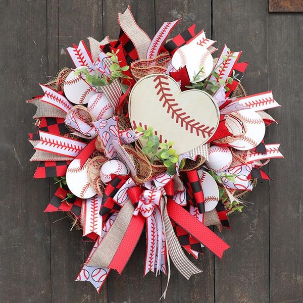 decorative flowers & wreaths baseball front door wreath sign round patriotic football printed gift for sports lover
decorative flowers & wreaths baseball front door wreath sign round patriotic football printed gift for sports lover