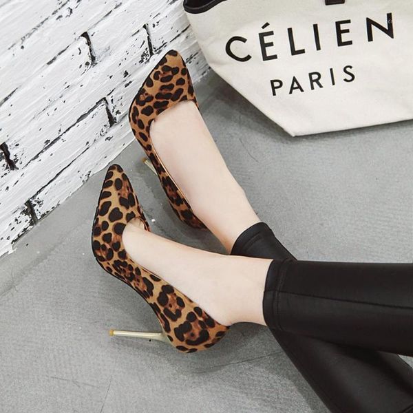 dress shoes high heels leopard women pumps office lady pointed toe flock cm wedding sapato feminino, Black
dress shoes high heels leopard women pumps office lady pointed toe flock cm wedding sapato feminino, Black