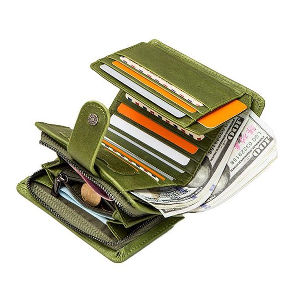 wallets men's vintage rfid genuine leather wallet male crazy horse cow short zipper trifold coin pocket card holder small purse, Red;black
wallets men's vintage rfid genuine leather wallet male crazy horse cow short zipper trifold coin pocket card holder small purse, Red;black
