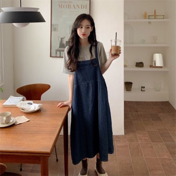 summer women's one-piece suspender dress hong kong style solid color loose female es ll376 210506, White
summer women's one-piece suspender dress hong kong style solid color loose female es ll376 210506, White