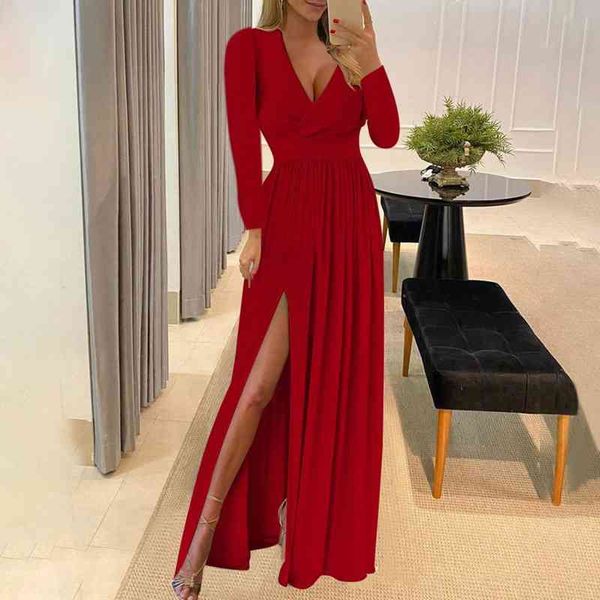 office lady dress solid color high split autumn winter pleats temperament dress for wedding, Black;gray
office lady dress solid color high split autumn winter pleats temperament dress for wedding, Black;gray