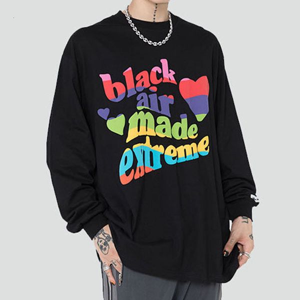 men's hoodies & sweatshirts autumn letter long sleeve t-shirt for couple men women streetwear hip hop loose oversize tees shirts man t, Black
men's hoodies & sweatshirts autumn letter long sleeve t-shirt for couple men women streetwear hip hop loose oversize tees shirts man t, Black