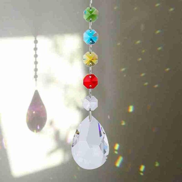 chakra crystal suncatcher gourd prism drops rainbow maker craft chain hanging window ornament home garden decor decorations
chakra crystal suncatcher gourd prism drops rainbow maker craft chain hanging window ornament home garden decor decorations