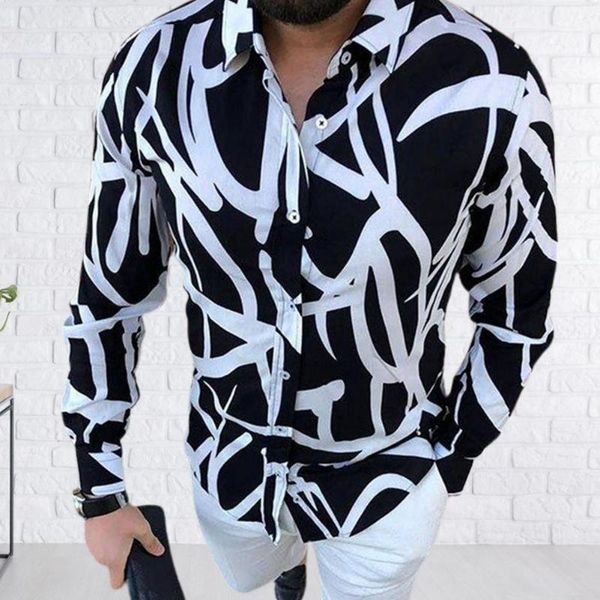 men's t-shirts men shirt long sleeve turn-down collar vintage stylish anti-shrink buttons slim- fit male casual printed autumn, White;black
men's t-shirts men shirt long sleeve turn-down collar vintage stylish anti-shrink buttons slim- fit male casual printed autumn, White;black