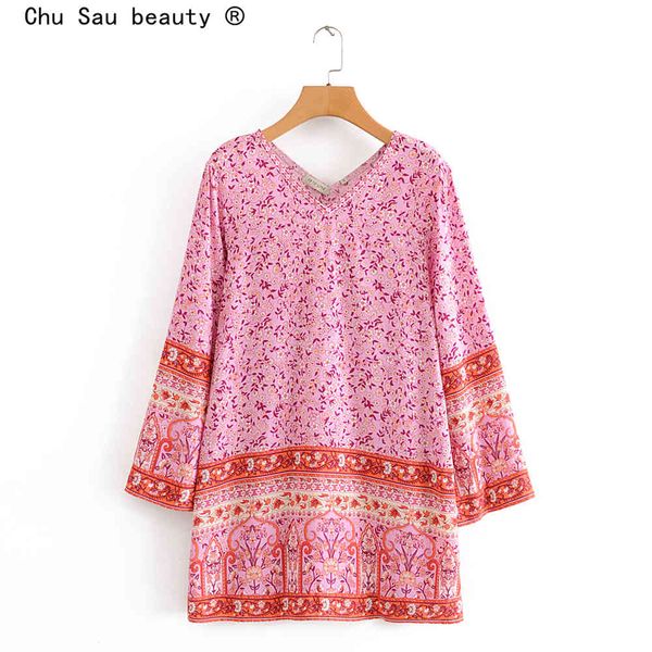 beauty fashion floral print boho mini summer dress women holiday chic v-neck loose beach dresses mujer vestido 210514, Black;gray
beauty fashion floral print boho mini summer dress women holiday chic v-neck loose beach dresses mujer vestido 210514, Black;gray