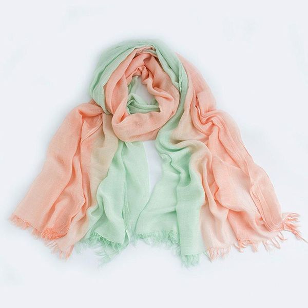 scarves women summer spring big thin plain solid scarf fashion fresh contrast color muffler elegant gauze wraps 95*190cm size, Blue;gray
scarves women summer spring big thin plain solid scarf fashion fresh contrast color muffler elegant gauze wraps 95*190cm size, Blue;gray