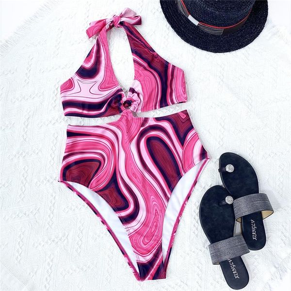 one-piece suits halter swimsuit women print beachwear bodysuit 2021 open back monokini hollow swimming suit
one-piece suits halter swimsuit women print beachwear bodysuit 2021 open back monokini hollow swimming suit