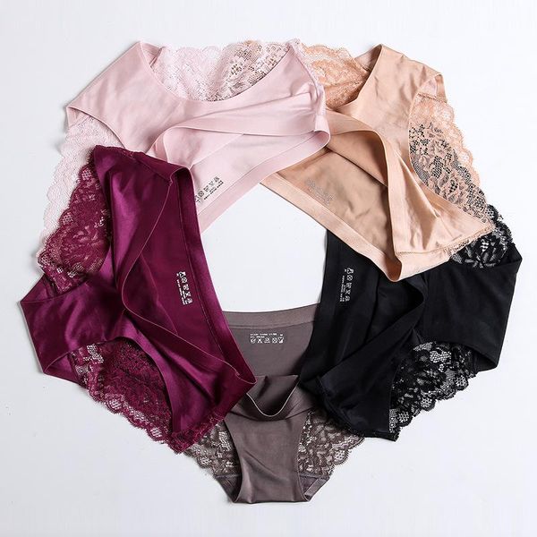 women's panties 5 pcs/lot high-end luxury pearlescent cloth lace stitching ladies underwear seamless soft briefs, Black;pink
women's panties 5 pcs/lot high-end luxury pearlescent cloth lace stitching ladies underwear seamless soft briefs, Black;pink