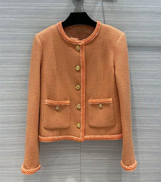 european and american women's wear spring 2022 new long sleeve single breasted button fashion orange wool coat, Black
european and american women's wear spring 2022 new long sleeve single breasted button fashion orange wool coat, Black