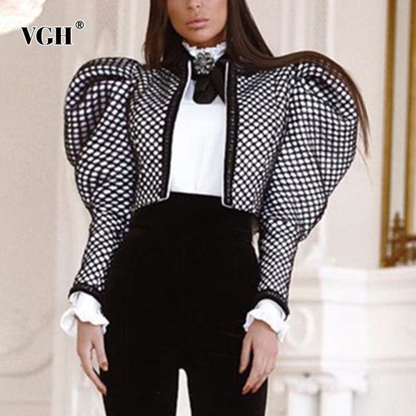 vgh print polka dot short for women o neck puff long sleeve casual jackets female spring fashionable new clothing 210421, Black;brown
vgh print polka dot short for women o neck puff long sleeve casual jackets female spring fashionable new clothing 210421, Black;brown