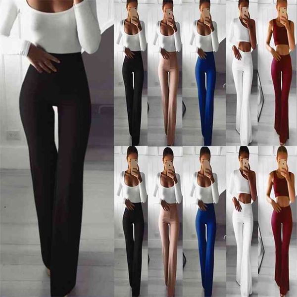 women pants autumn solid elegant female office lady palazzo flared wide killer legs high waist ol career long trousers 210522, Black;white
women pants autumn solid elegant female office lady palazzo flared wide killer legs high waist ol career long trousers 210522, Black;white
