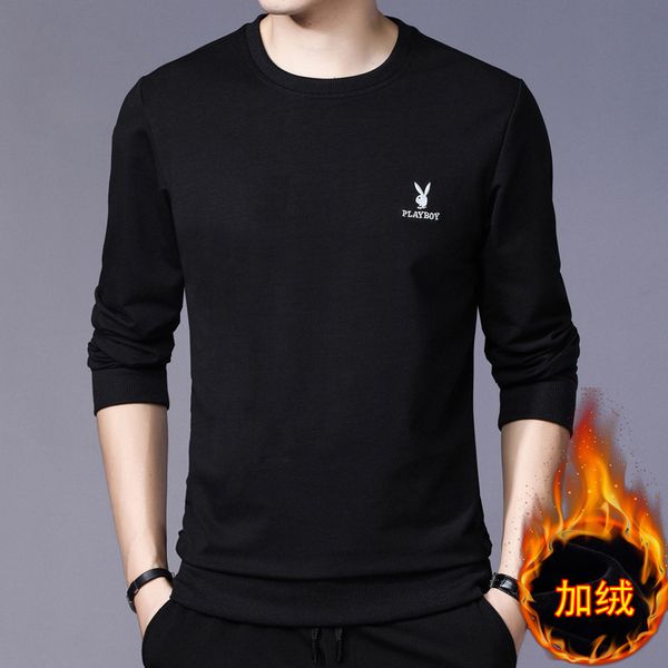 2020 new spring and autumn korean version simple round neck pullover long sve plush sweater men's large top, Black
2020 new spring and autumn korean version simple round neck pullover long sve plush sweater men's large top, Black