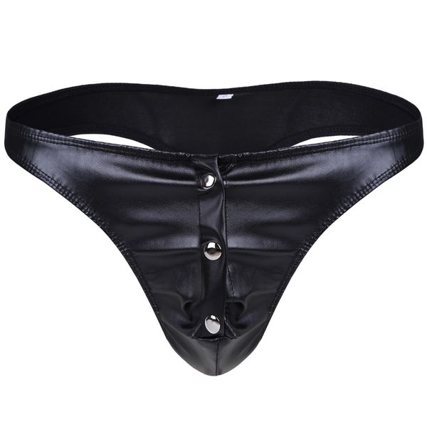 men lingerie faux leather briefs bikini underwear underpants buttons crotch panties mens jockstraps gay male latex panties, Black;white
men lingerie faux leather briefs bikini underwear underpants buttons crotch panties mens jockstraps gay male latex panties, Black;white