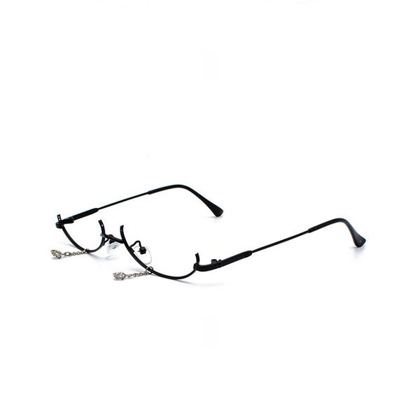 sunglasses seemfly est lower half-frame glasses drop no lens ins female chain pendant decoration flat mirror eyeglasses frame fashion, White;black
sunglasses seemfly est lower half-frame glasses drop no lens ins female chain pendant decoration flat mirror eyeglasses frame fashion, White;black