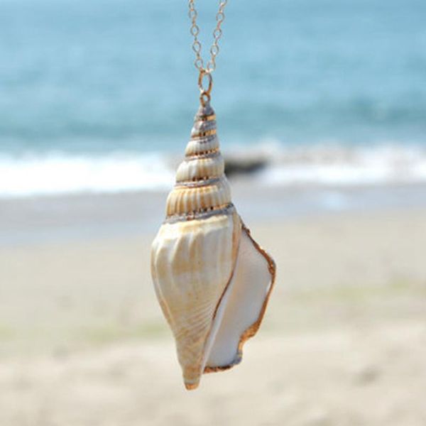 pendant necklaces natural starfish conch sea shell necklace for women collier femme summer style jewelry, Silver 
pendant necklaces natural starfish conch sea shell necklace for women collier femme summer style jewelry, Silver