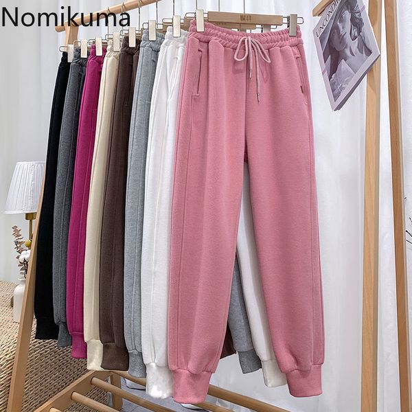 nomikuma spring new solid harem pants lace up stretch high waist long trousers causal korean sweatpants mujer 6h318 210427, Black;white
nomikuma spring new solid harem pants lace up stretch high waist long trousers causal korean sweatpants mujer 6h318 210427, Black;white