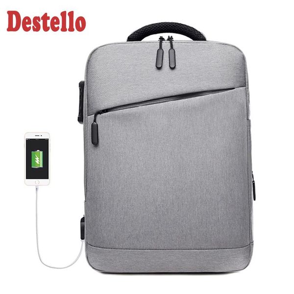 backpack fashion men usb charging larger travel 15.6 inch lapbag waterproof anti-theft male business backpacks
backpack fashion men usb charging larger travel 15.6 inch lapbag waterproof anti-theft male business backpacks